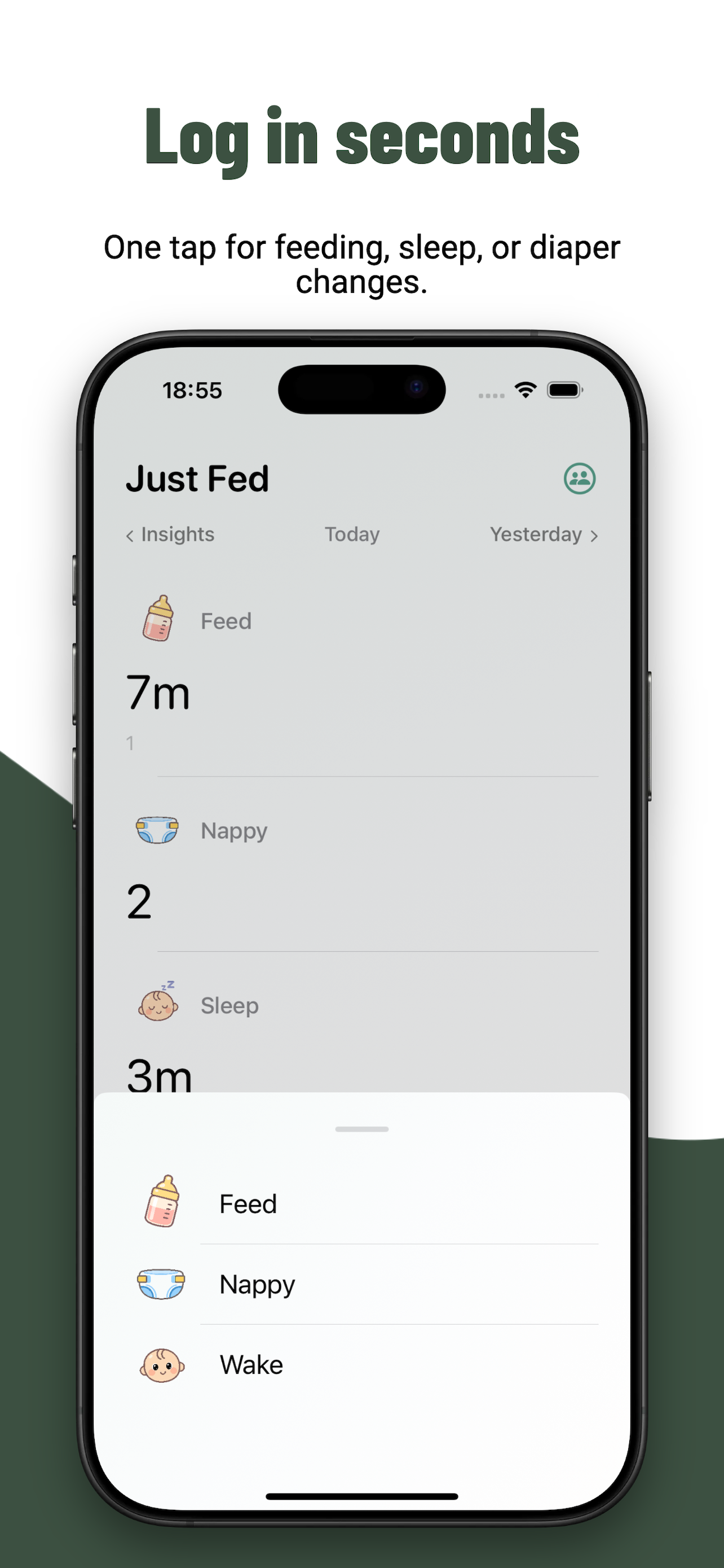 Quick logging interface
